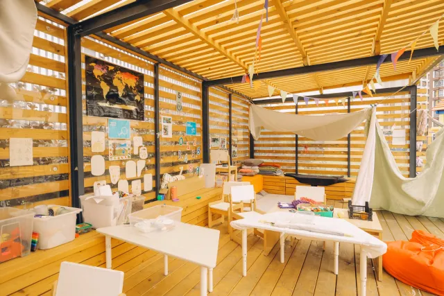 Беседка для занятий на улице