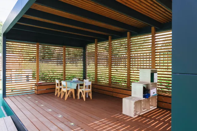 Беседка для занятий на улице