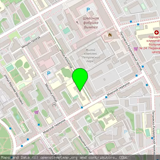 Петровская частная школа на карте